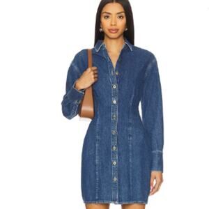 DL1961 Lisette Denim Shirt dress seagate blue - S